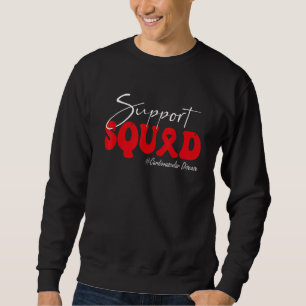 Support Squad Cardiovascular Disease Awareness Red Sweatshirt