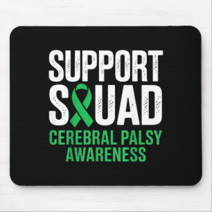 Support Squad Cerebral Palsy Awareness Green Mouse Pad