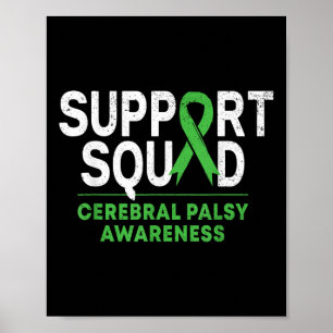 Support Squad Cerebral Palsy Awareness Month Cp Gr Poster