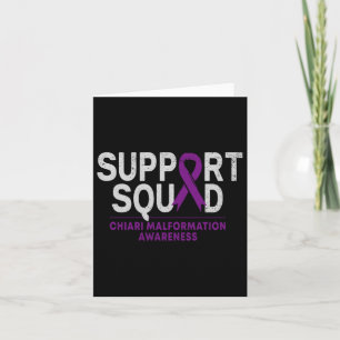 Support Squad Chiari Malformation Awareness Purple Card