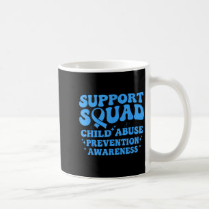 Support Squad Child Prevention Awareness Blue Coffee Mug