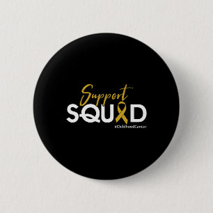 Support Squad - Childhood Cancer Awareness  6 Cm Round Badge