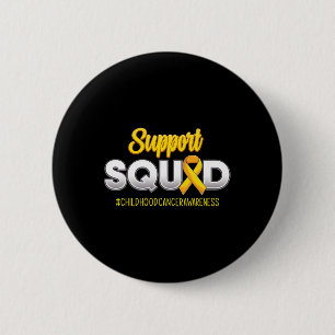 Support Squad Childhood Cancer Awareness For Women 6 Cm Round Badge