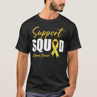 Support Squad Childhood Cancer Awareness Golden Ri T-Shirt