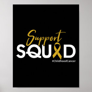 Support Squad - Childhood Cancer Awareness Poster