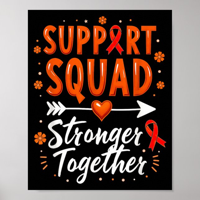 Support Squad Chronic Myeloid Leukaemia Awareness Poster (Front)