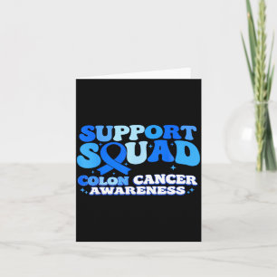 Support Squad Colon Cancer Awareness Colourectal Card