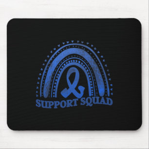 support squad diabetes awareness blue ribbon mouse pad