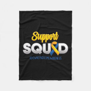 Support Squad Down's Syndrome Awareness T21 Hope W Fleece Blanket