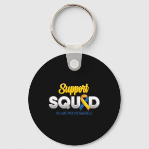 Support Squad Down's Syndrome Awareness T21 Hope W Key Ring