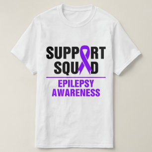 Support Squad Epilepsy Awareness Month Family T-Shirt