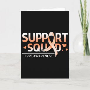 Support Squad Family Team Rsd Crps Awareness Orang Card