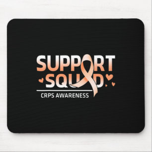 Support Squad Family Team Rsd Crps Awareness Orang Mouse Pad