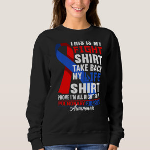 Support Squad Figh I Lung Disease Pulmonary Fibros Sweatshirt