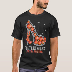 Support Squad Fight Like A Boss Leukemia Awareness T-Shirt