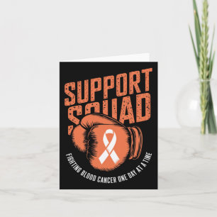 Support Squad Fighting Blood Cancer Awareness Oran Card