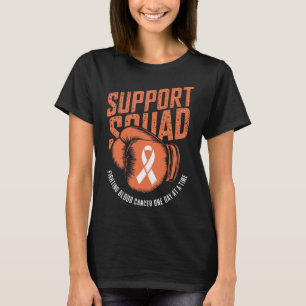 Support Squad Fighting Blood Cancer Awareness Oran T-Shirt