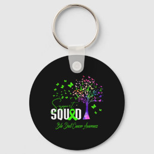 Support Squad For Bile Duct Cancer Awareness Key Ring