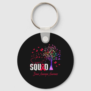 Support Squad For Brain Aneurysm Awareness Key Ring