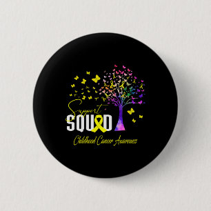Support Squad For Childhood Cancer Awareness 6 Cm Round Badge