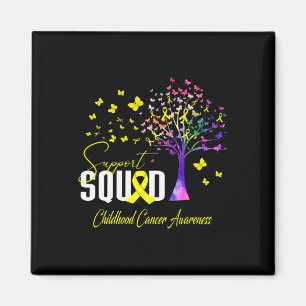 Support Squad For Childhood Cancer Awareness  Magnet