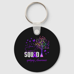 Support Squad For Epilepsy Awareness Key Ring