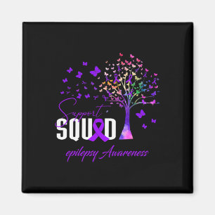Support Squad For Epilepsy Awareness Magnet