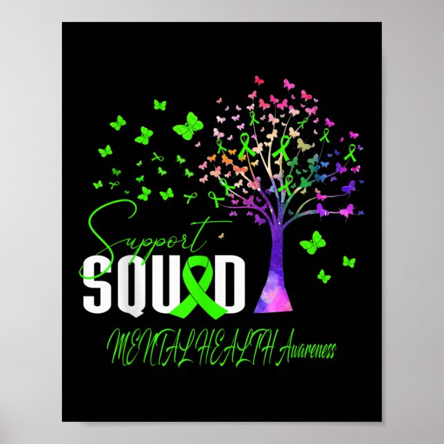 Support Squad For Mental Health Awareness  Poster (Front)
