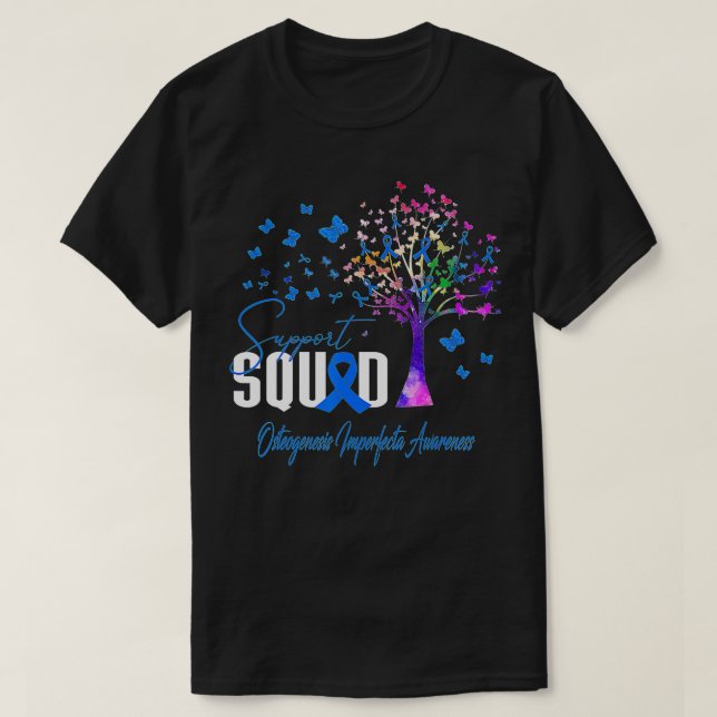 Support Squad For Osteogenesis Imperfecta Awarenes T-Shirt (Design Front)