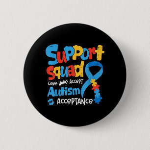 Support Squad for Teacher Kids Autism Awareness 6 Cm Round Badge