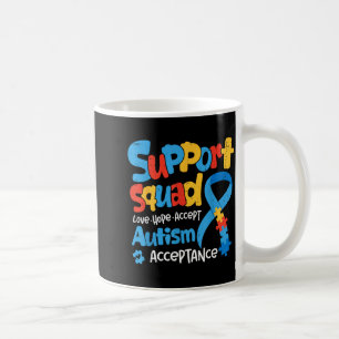 Support Squad for Teacher Kids Autism Awareness Coffee Mug