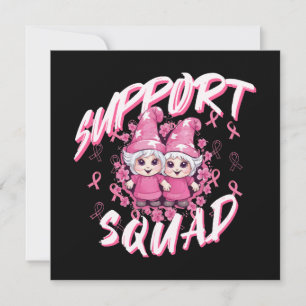Support Squad Gnome Warrior Breast Cancer Awarenes