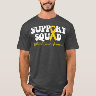 Support Squad Gold Ribbon Childhood Cancer Awarene T-Shirt
