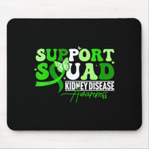 Support Squad Green Butterfly Ribbon Chronic Mouse Pad