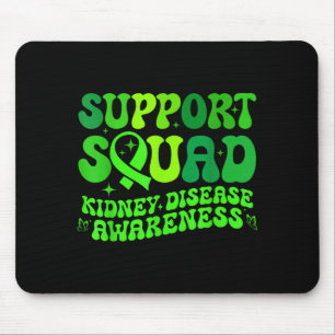 Support squad green pkd kidney disease ribbonSuppo Mouse Pad