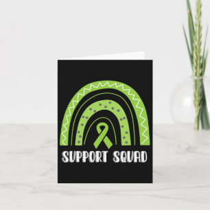 Support Squad Green Rainbow Kidney Disease Awarene Card