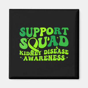 Support squad green ribbon butterfly pkd gift men magnet
