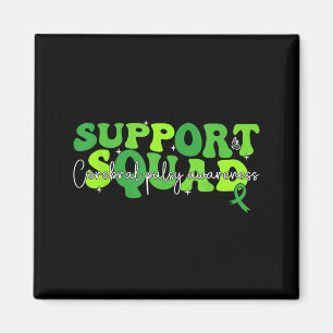Support Squad Green Ribbon Cerebral Palsy Magnet