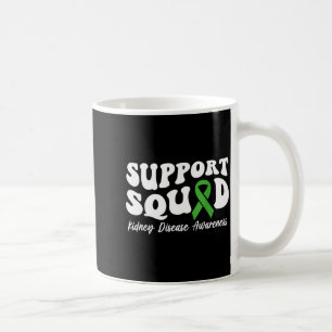 Support Squad Green Ribbon Kidney Disease Coffee Mug