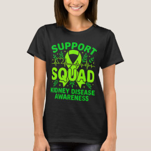Support Squad Green Ribbon Kidney Disease T-Shirt