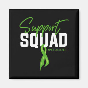 Support Squad Green Ribbon Mental Health Awareness Magnet