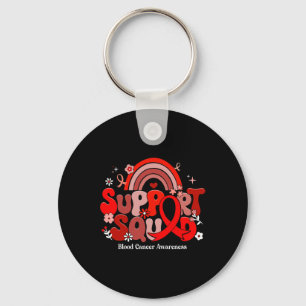 Support Squad Groovy Blood Cancer Awareness Gifts  Key Ring