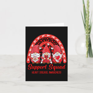 Support Squad Heart Disease Awareness Month Gnomie Card
