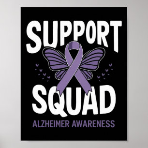 Support Squad Heimerheimer's Awareness Men Women D Poster
