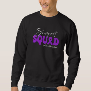 Support Squad Hurler Scheie Syndrome Awareness Pur Sweatshirt