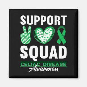 Support Squad I Gluten Free Coeliac Celiac Disease Magnet