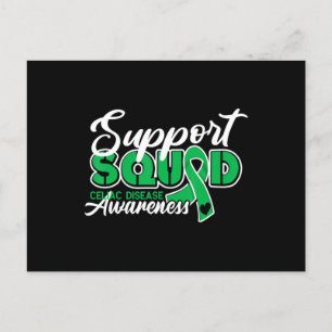 Support Squad I Gluten Free Coeliac Celiac Disease Postcard