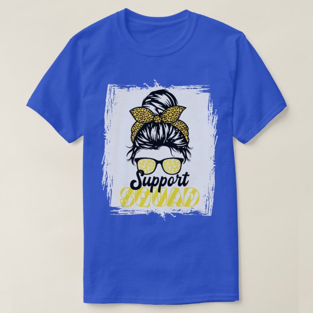 Support Squad I Gold Awareness Ribbon I Childhood  T-Shirt (Design Front)