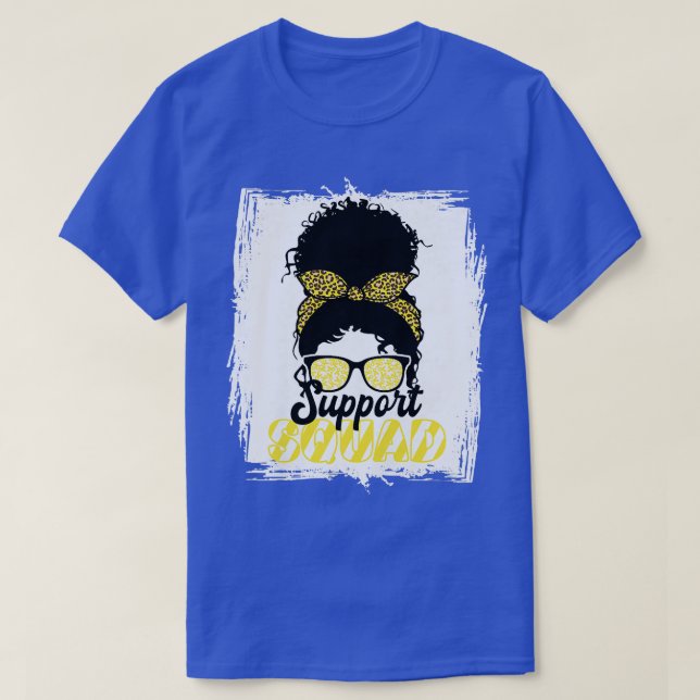 Support Squad I Gold Awareness Ribbon I Childhood  T-Shirt (Design Front)