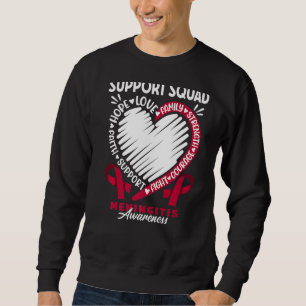 Support Squad I Viral Bacterial Meningitis Awarene Sweatshirt